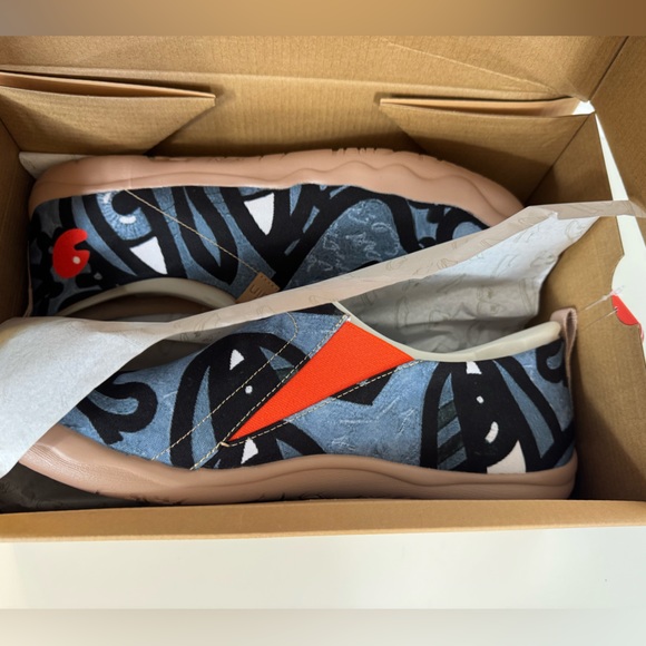 Men’s Size 11.5 UIN Slip On Shoes Canvas Comfortable Loafers "Charming Kiss"‎ - Picture 11 of 11